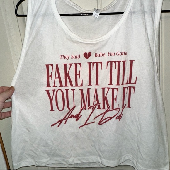I Can Do It With A Broken Heart Taylor Swift Inspired Cropped Tank merch - Picture 4 of 7